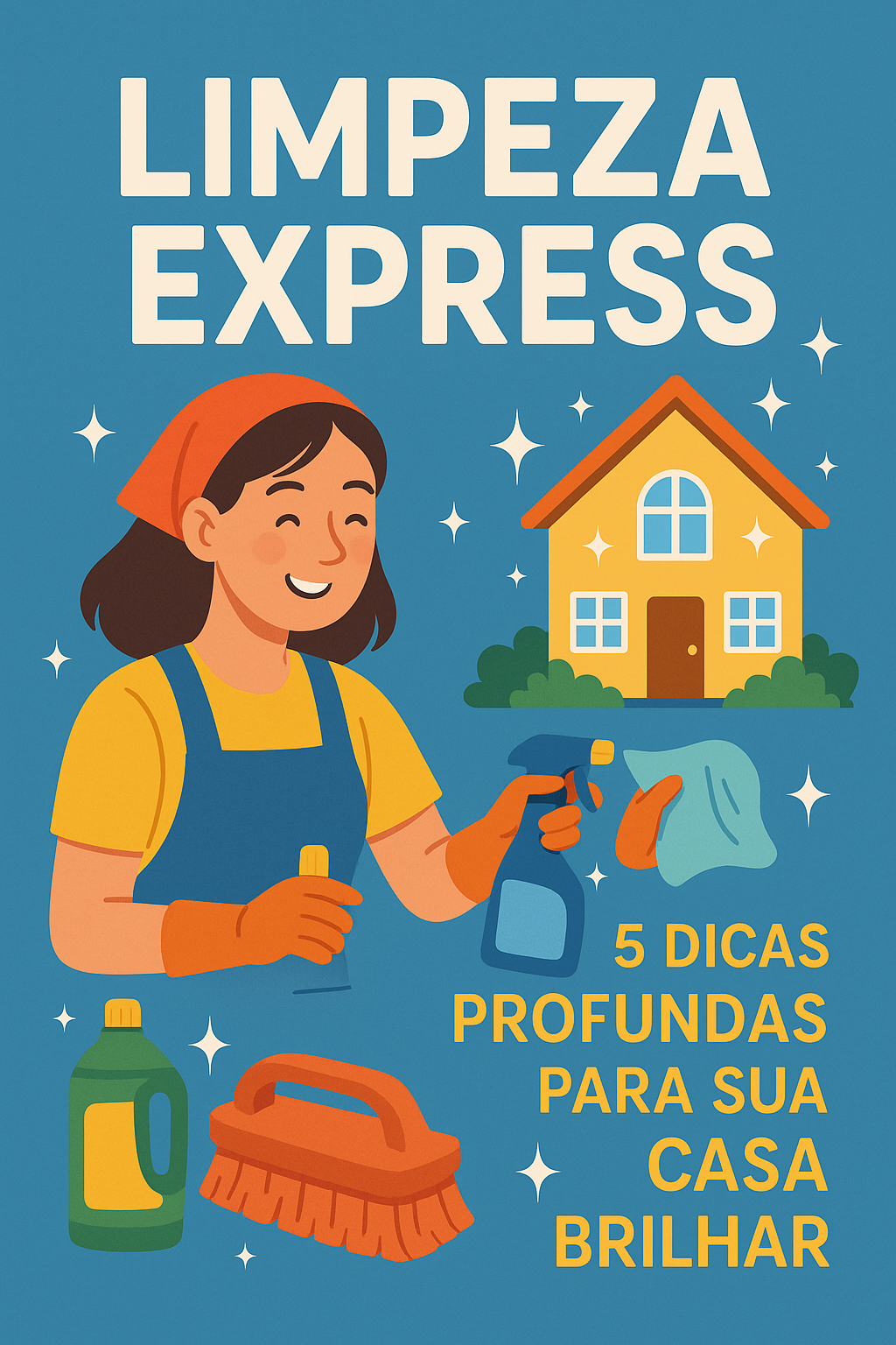 Limpeza Express: 5 Dicas Profundas para Sua Casa Brilhar (livro de capa dura)