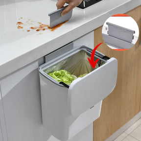 Lixeira Suspensa para Cozinha Compacta