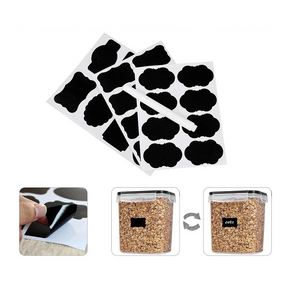Potes de Armazenamento Hermético com Etiqueta e Caneta